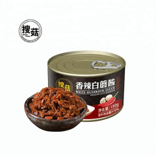 Halal traditionnel chinois sain délicieuse douce chili chaud sauce aux champignons